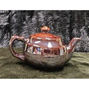 Small brown glazed redware made in "Occupied Japan"‎